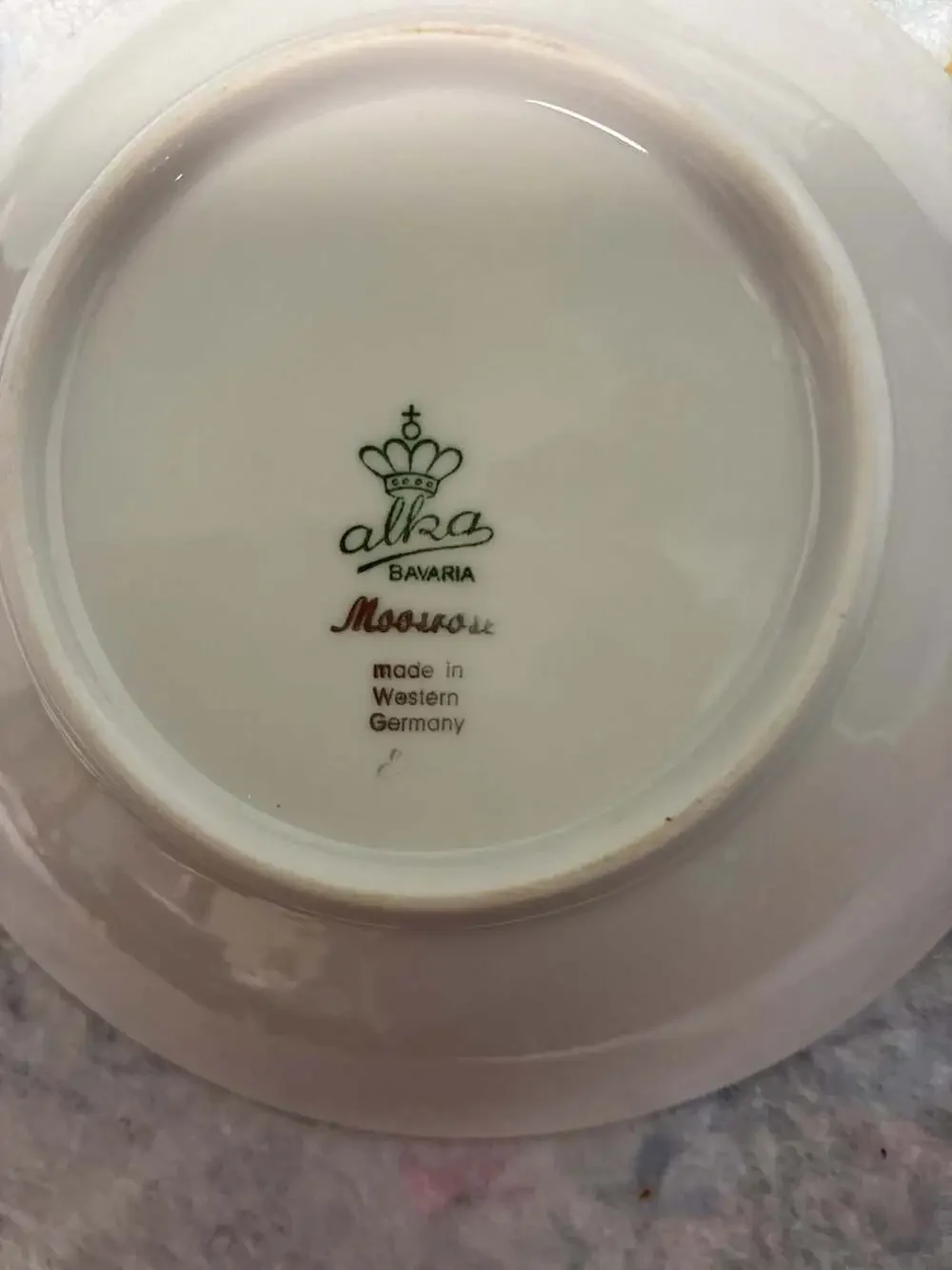 Alka Bavaria Moss Rose Vintage Porcelain Bowls Set of 3